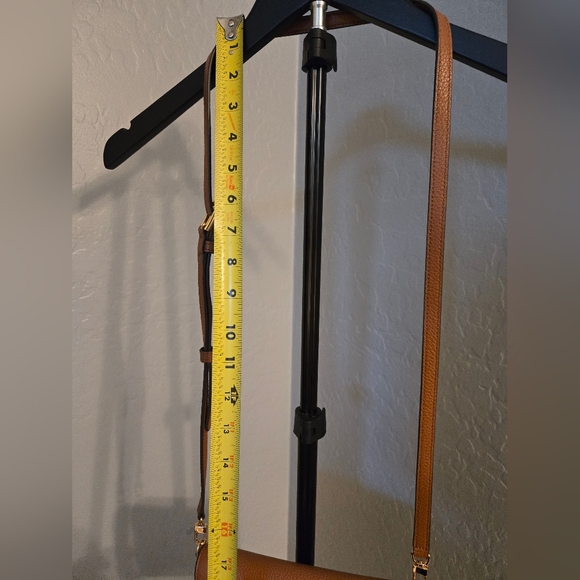 Tory Burch Thea Flat Wallet Crossbody (Classic Tan) - Picture 9 of 13